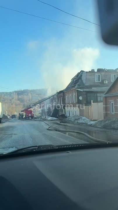 О пожаре на пересечении улиц Октябрьской и Валовой сообщил читатель