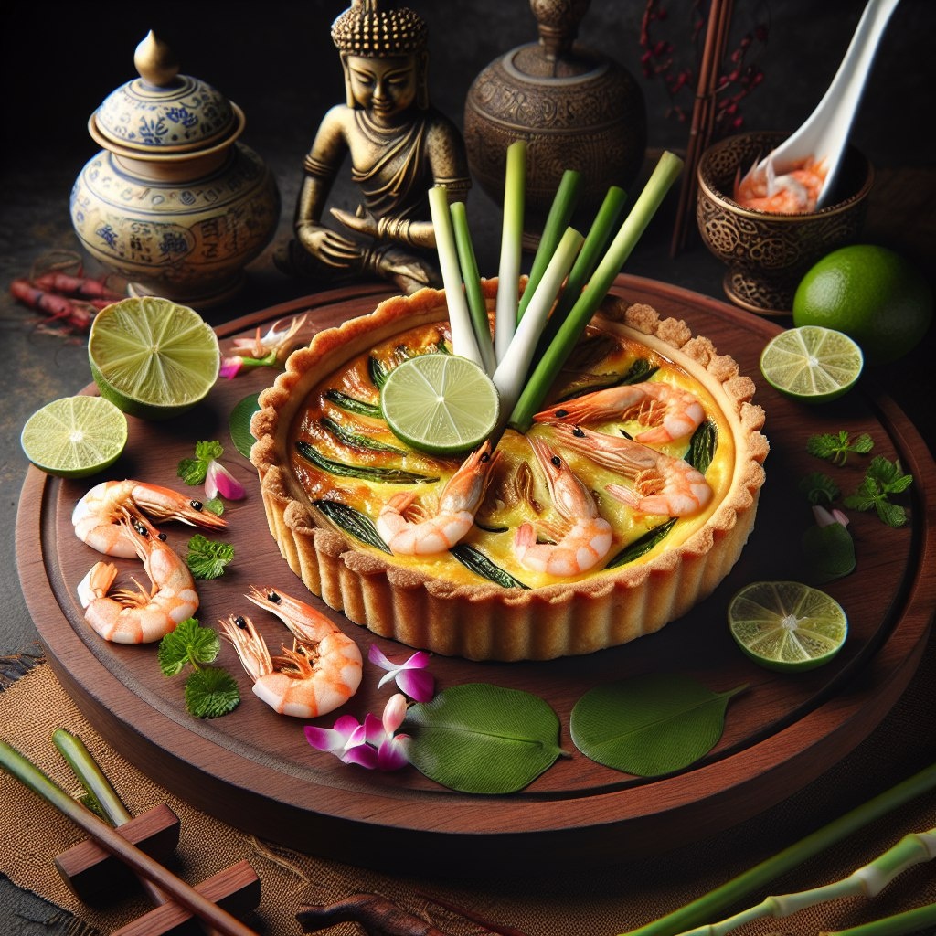 Киш с лемонграссом и креветками: Вкус Вьетнама на вашем столе