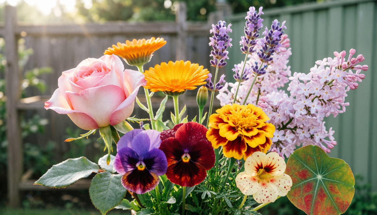 Съедобные цветы с клумбы: что можно добавить в салат, а чем украсить коктейль