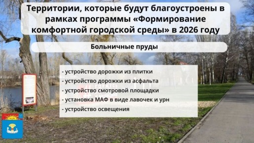 В этом году в рамках программы «Формирование комфортной городской среды» в Балаково преобразятся 7 общественных и 2 дворовых территории