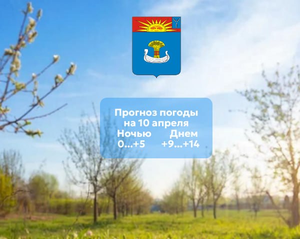 Прогноз погоды на 10 апреля 2026 года