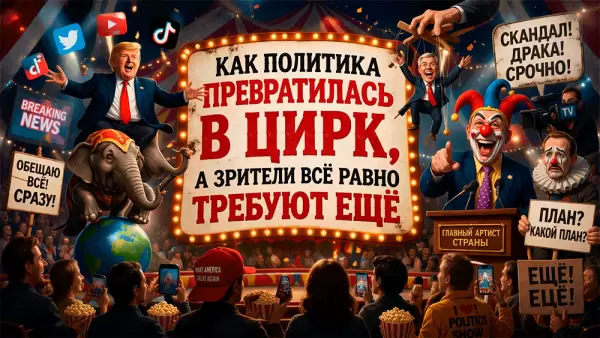 Политика как зрелище: почему мир требует ещё один акт цирка?