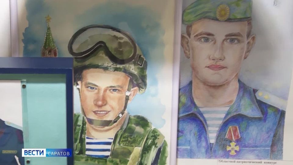 Портрет мужества. В Саратове на бульваре Героев Отечества закончена работа над новым муралом