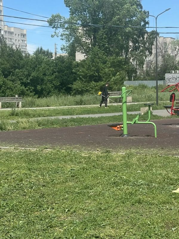 В Балаково ежедневно ведутся работы по покосу травы В Балаково ежедневно ведутся работы по покосу травы