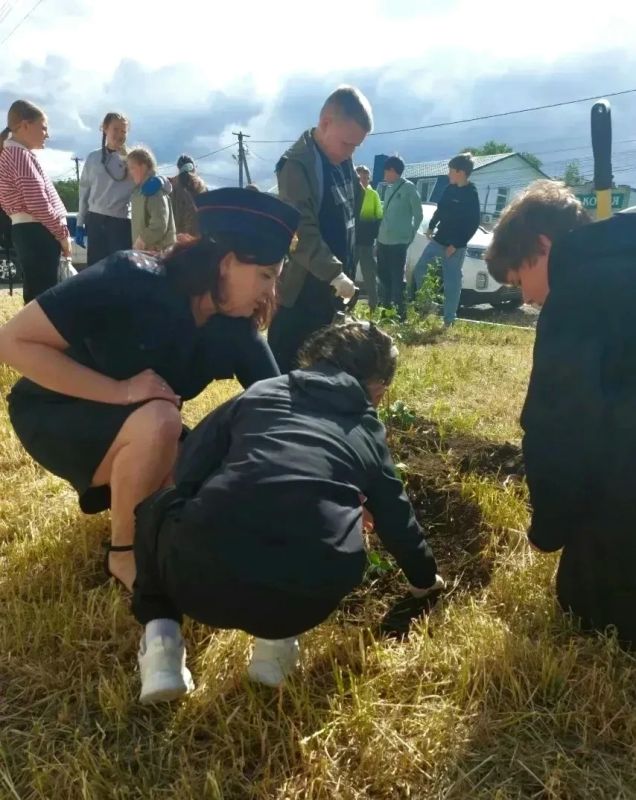 В Пугачёве полицейские, общественники и юные друзья полиции приняли участие в акции #СадПамяти В Пугачёве полицейские, общественники и юные друзья полиции приняли участие в акции #СадПамяти
