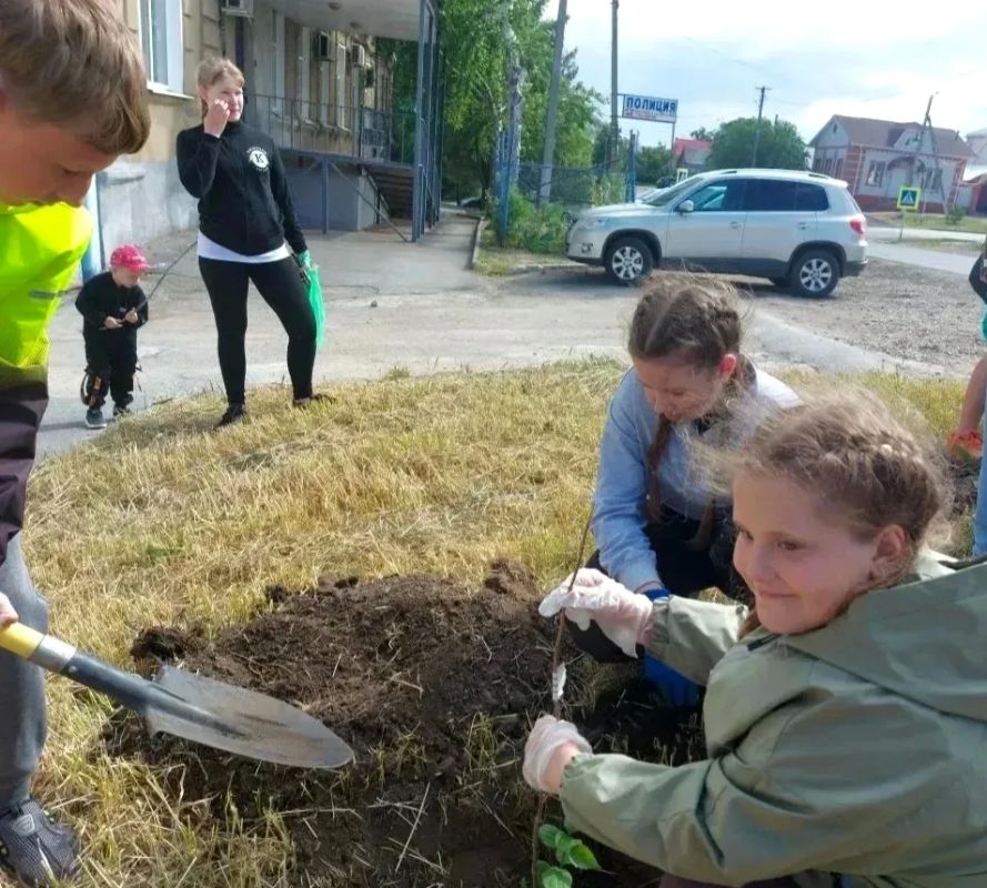 В Пугачёве полицейские, общественники и юные друзья полиции приняли участие в акции #СадПамяти В Пугачёве полицейские, общественники и юные друзья полиции приняли участие в акции #СадПамяти