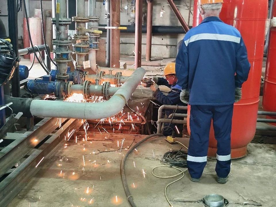 В котельной на улице Ф.Энгельса проводятся плановые работы В котельной на улице Ф.Энгельса проводятся плановые работы