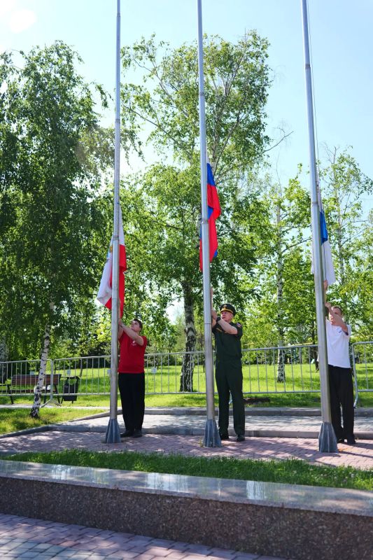 В Саратове в День России подняли государственный флаг в Парке Победы В Саратове в День России подняли государственный флаг в Парке Победы