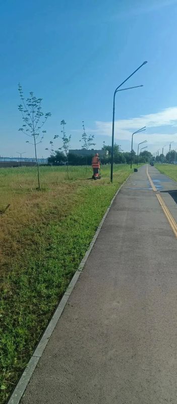 «Комбинат благоустройства» продолжает работы по покосу травы и нанесению пешеходной разметки «Комбинат благоустройства» продолжает работы по покосу травы и нанесению пешеходной разметки
