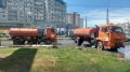 Откачиваем дождевую воду. Наша специализированная техника работает для ликвидации последствий подтоплений