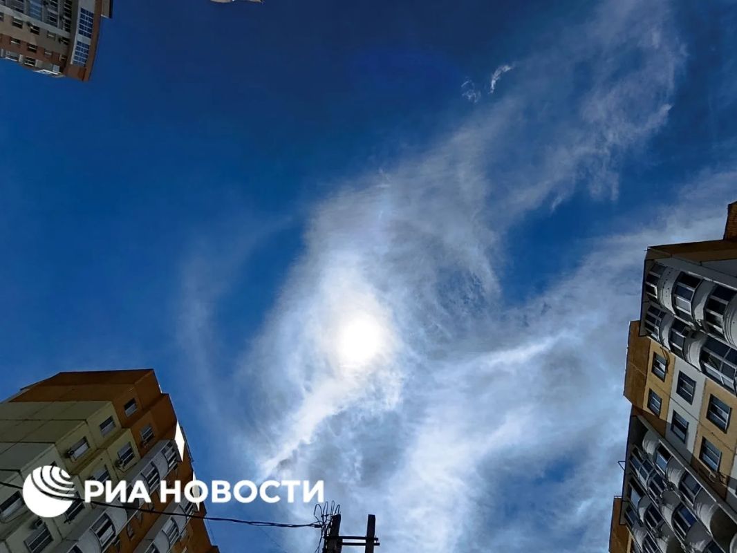 небе над Саратовской областью появилось гало небе над Саратовской областью появилось гало