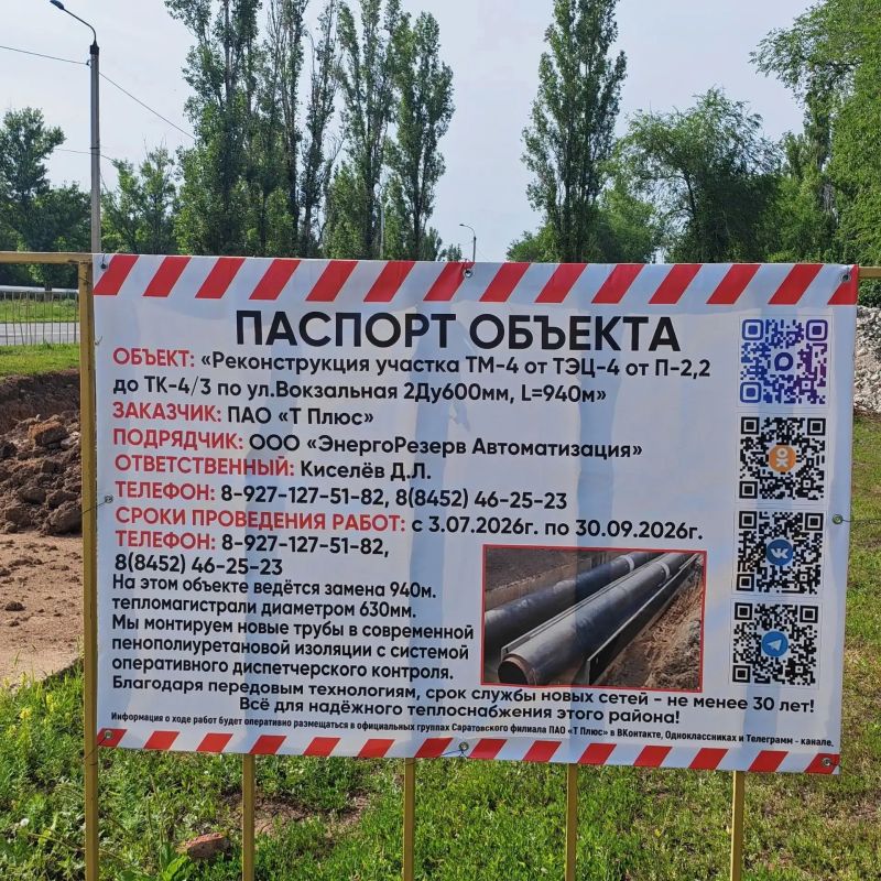 Дневник реконструкции в Балакове Дневник реконструкции в Балакове