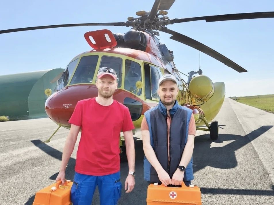 Раненого бойца СВО отправили из Саратова в Подмосковье на вертолёте