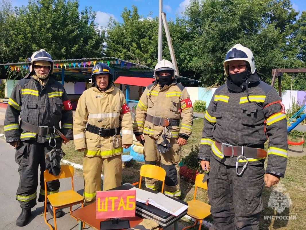 В селе Воскресенское проведены учения на здании детского сада "Колосок" В селе Воскресенское проведены учения на здании детского сада "Колосок"