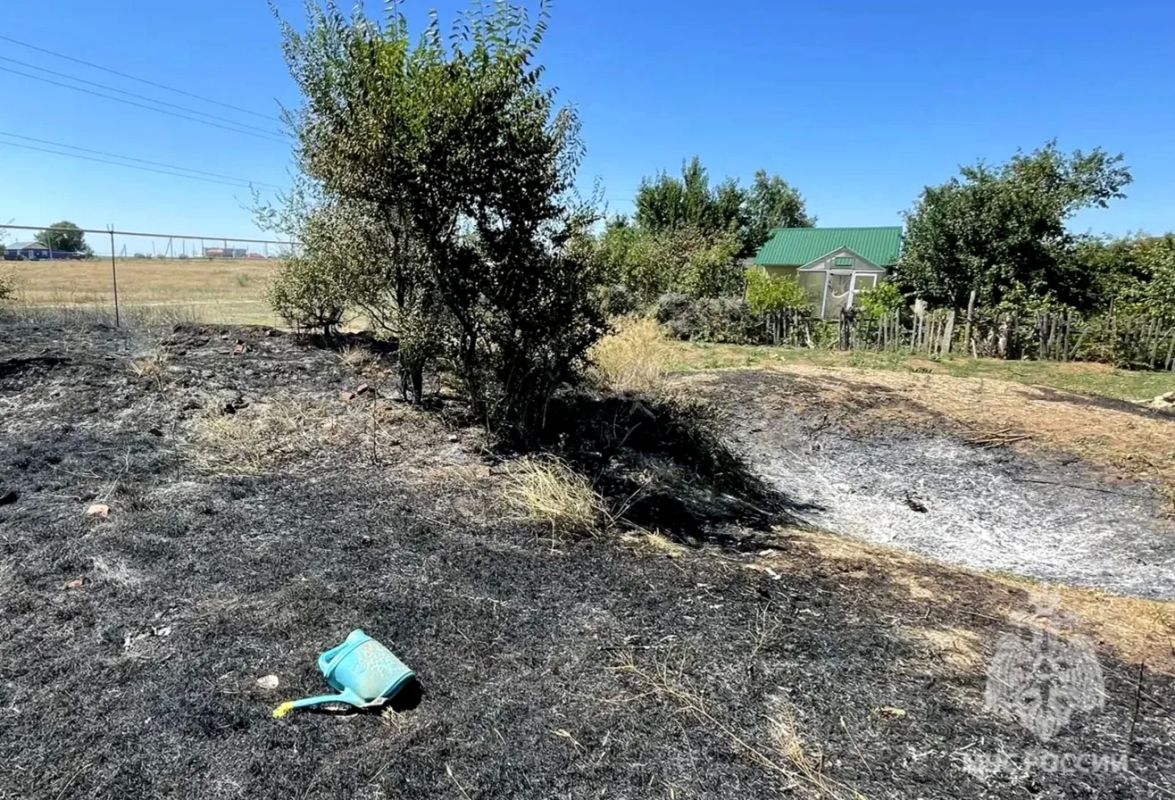 На пожаре в Марксовском районе погиб мужчина