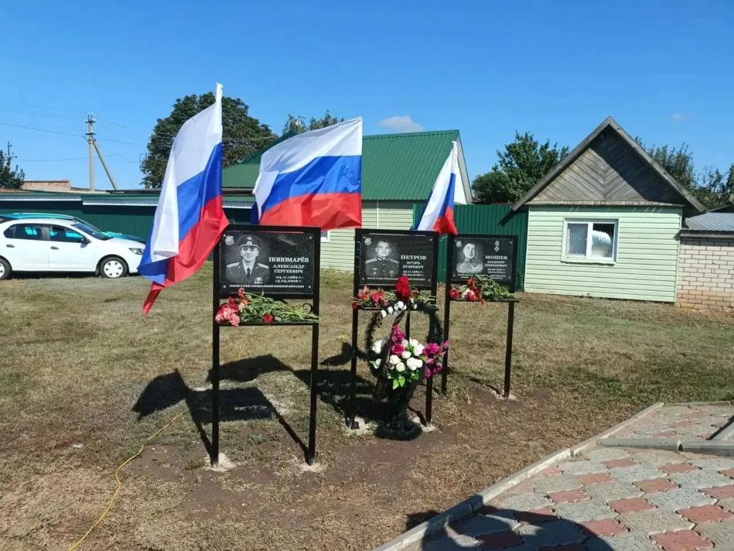 В селе Еланка Быково-Отрогского МО состоялось торжественное открытие Аллеи памяти землякам – участникам специальной военной операции В селе Еланка Быково-Отрогского МО состоялось торжественное открытие Аллеи памяти землякам – участникам специальной военной операции