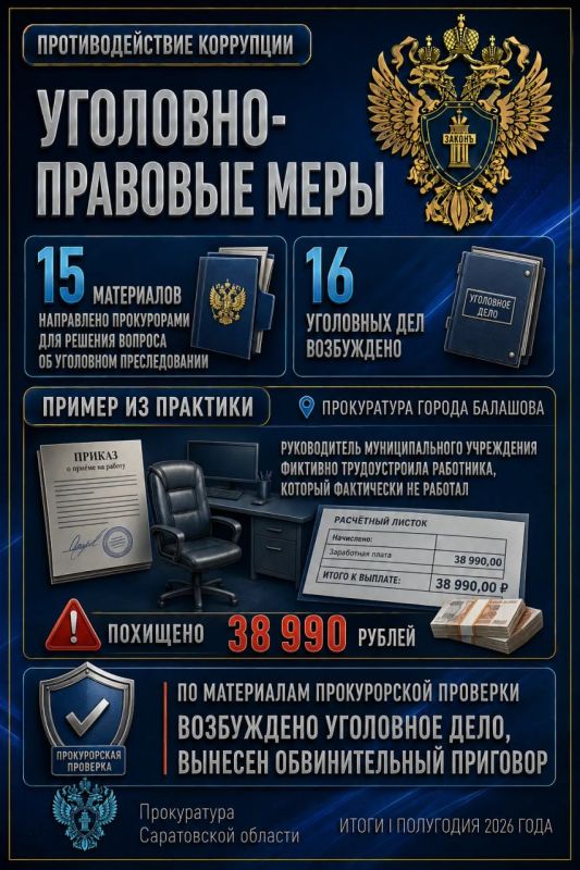 Итоги полугодия: противодействие коррупции Итоги полугодия: противодействие коррупции