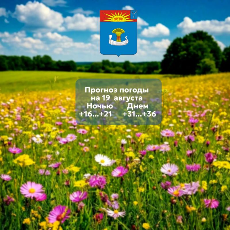 Прогноз погоды на 19 августа 2026 года