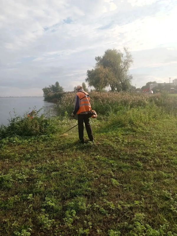 Ежедневные работы сотрудников «Комбината благоустройства» по содержанию улиц города Ежедневные работы сотрудников «Комбината благоустройства» по содержанию улиц города