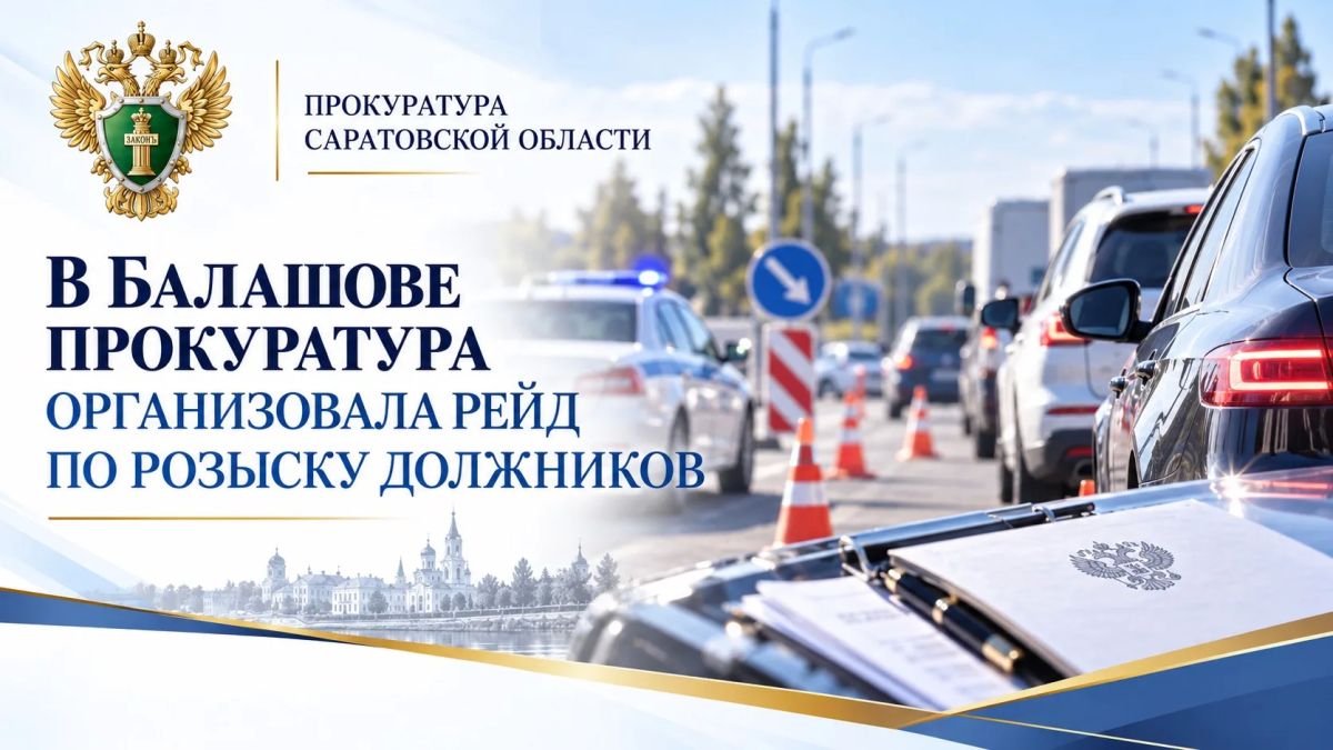 В Балашове прокуратура организовала рейд по розыску должников