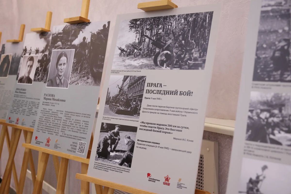 В областной Думе начала работу выставка «Освободители Европы» В областной Думе начала работу выставка «Освободители Европы»