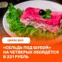 Новый индекс: «сельдь под шубой» подорожала на 4%