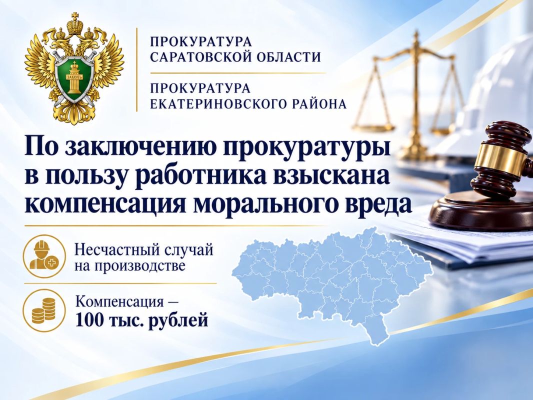 По заключению прокуратуры в пользу работника взыскана компенсация морального вреда