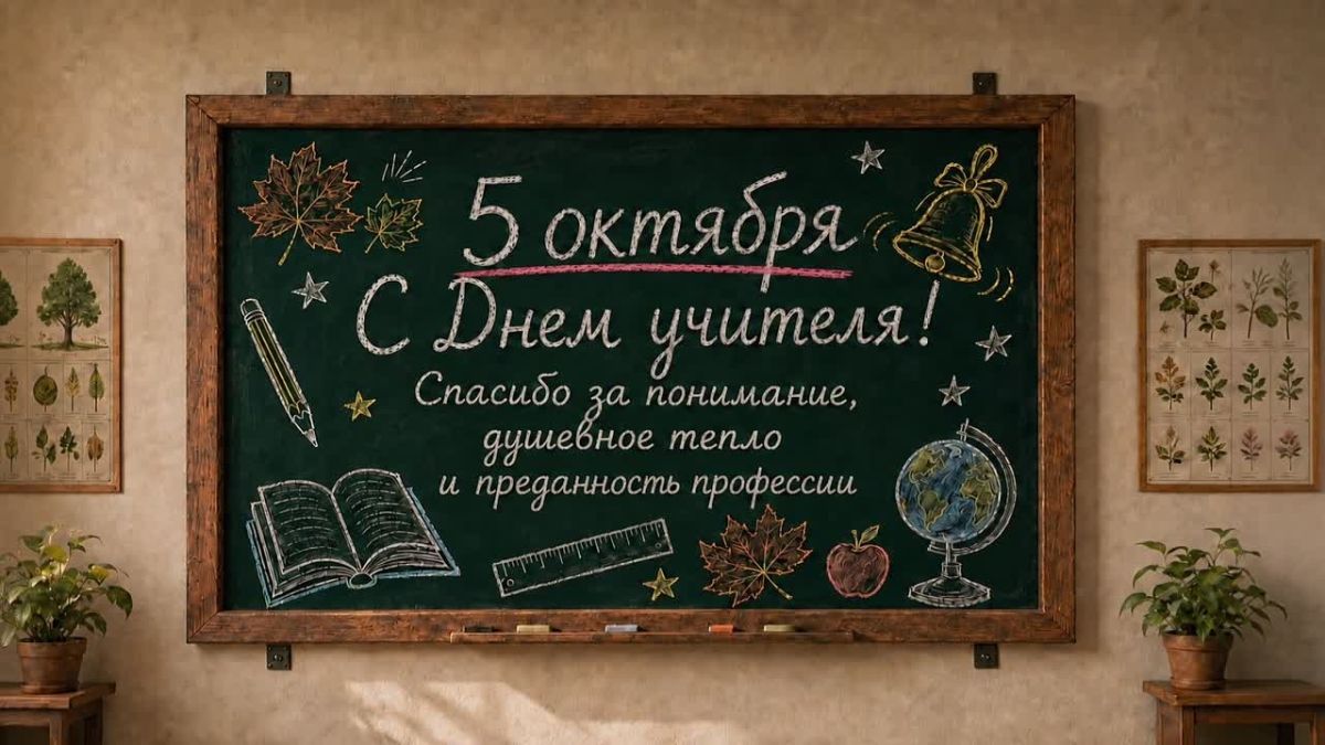 С Днем учителя!. Сегодня мы говорим спасибо тем, кто каждый день помогает детям развивать таланты и знакомиться с удивительными тайнами наук. Желаем педагогам крепкого здоровья, вдохновения, благодарных учеников, уважения...