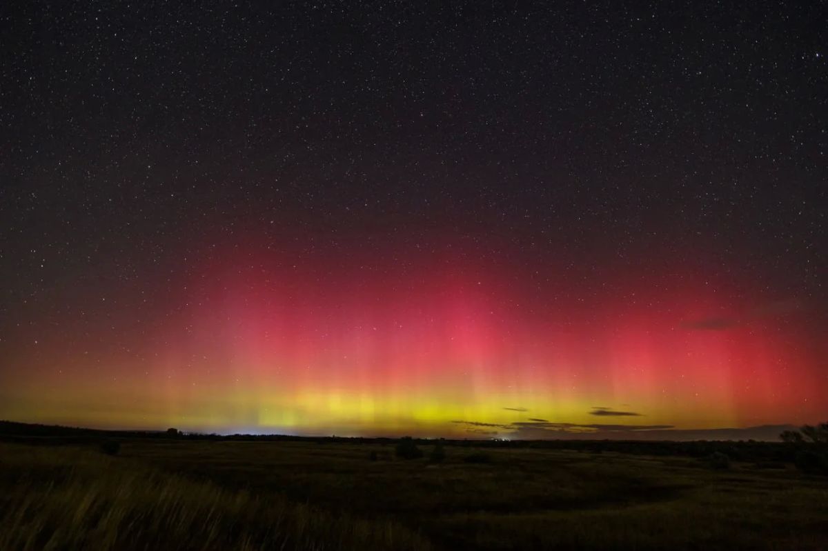Над Саратовской областью жители могли наблюдать полярное сияние Над Саратовской областью жители могли наблюдать полярное сияние