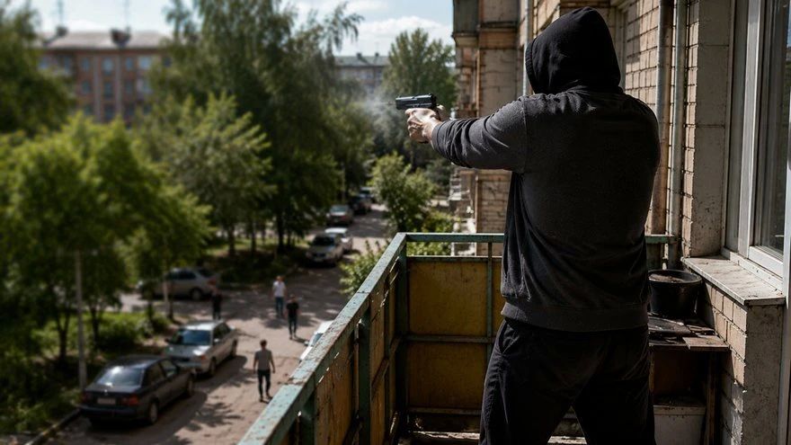 Мужчине, который махал топором, а потом стрелял с балкона, дали 3 года колонии