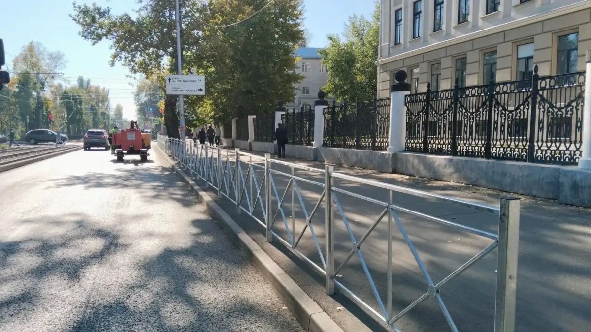 Новые ограждения на дорогах Саратова Новые ограждения на дорогах Саратова